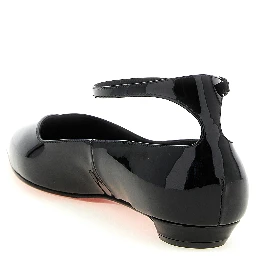 Black Calfskin Ballet Flats