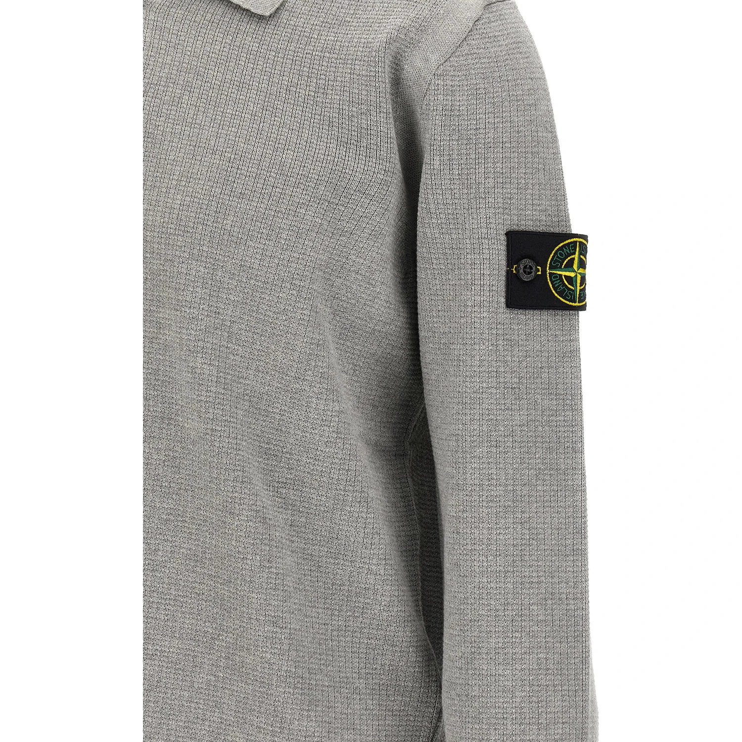 Gray Cotton Polo Shirt