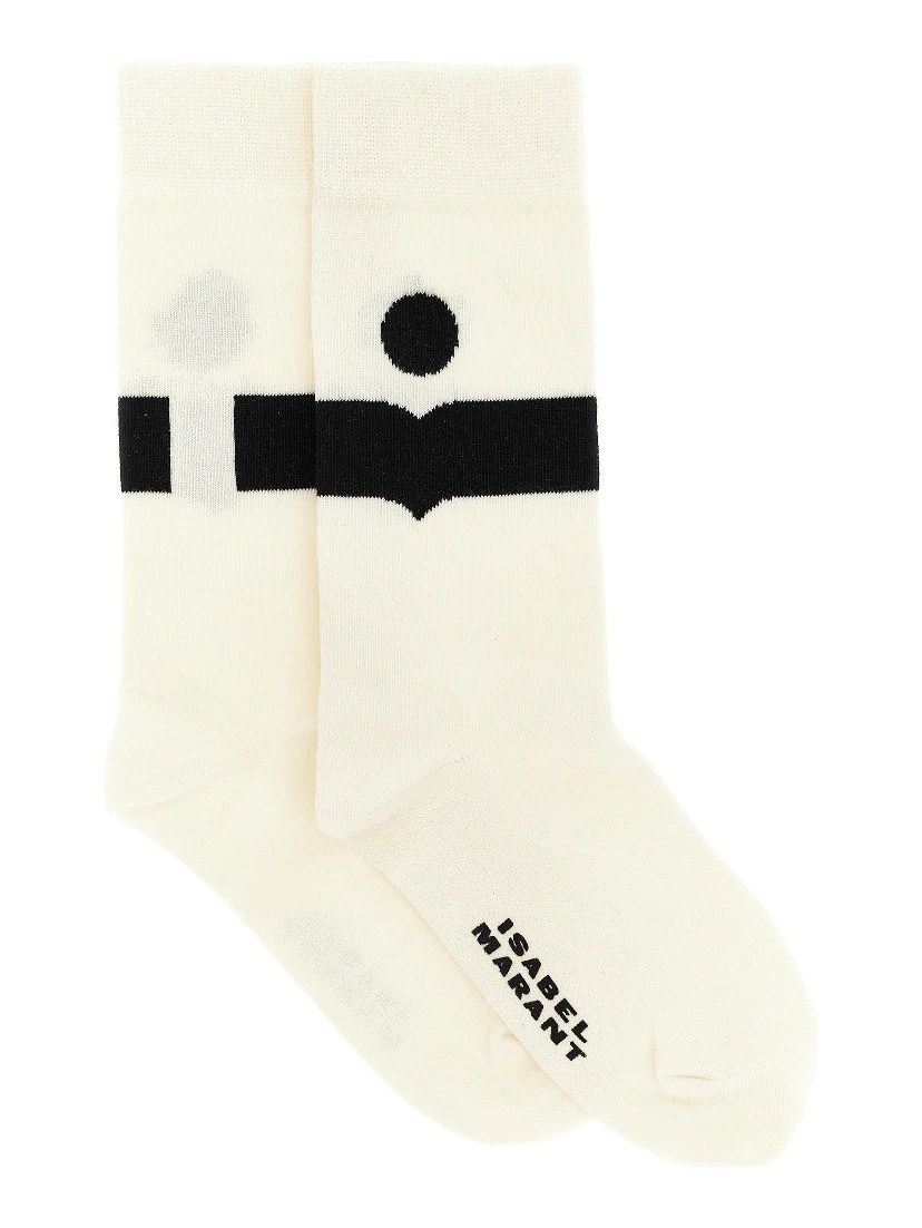 Beige Cotton Socks