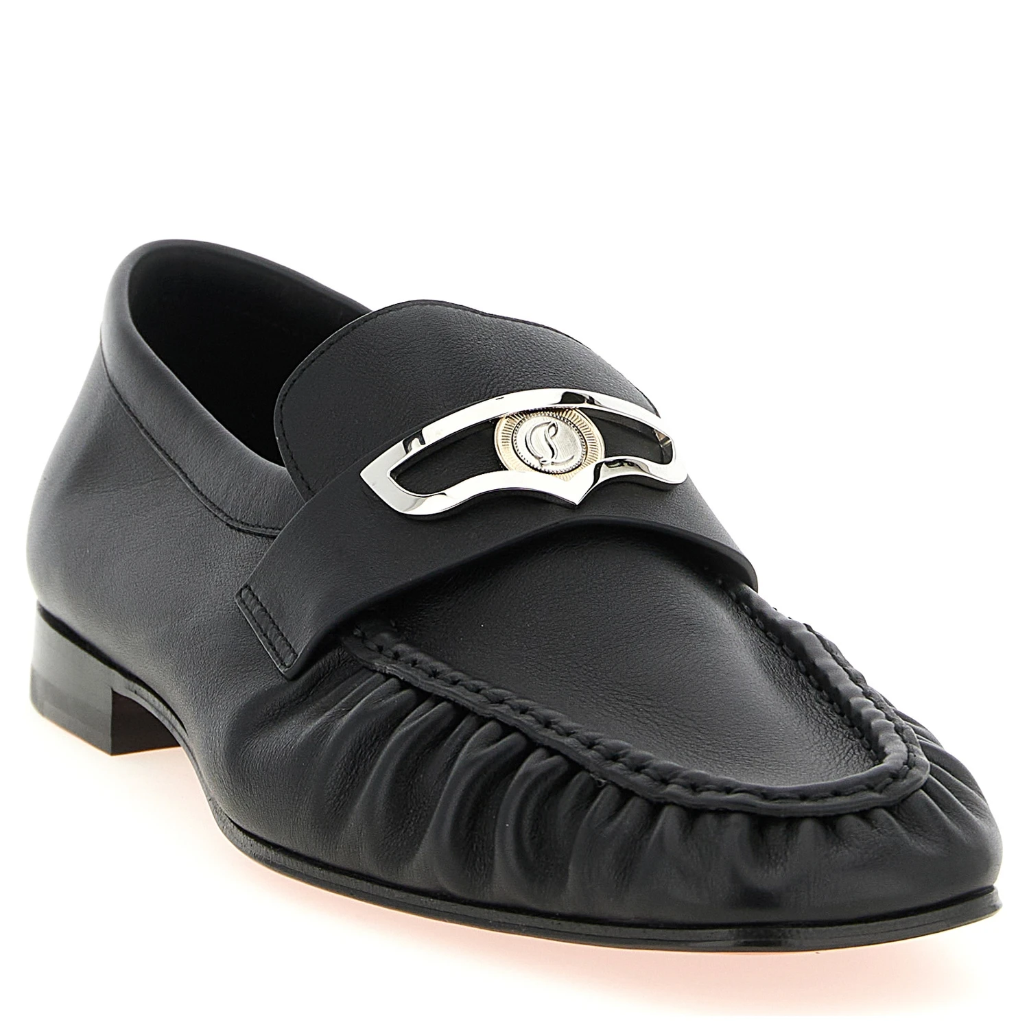 Black Calfskin Slip-On Loafers