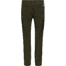 Bicolor Cotton Cargo Pants