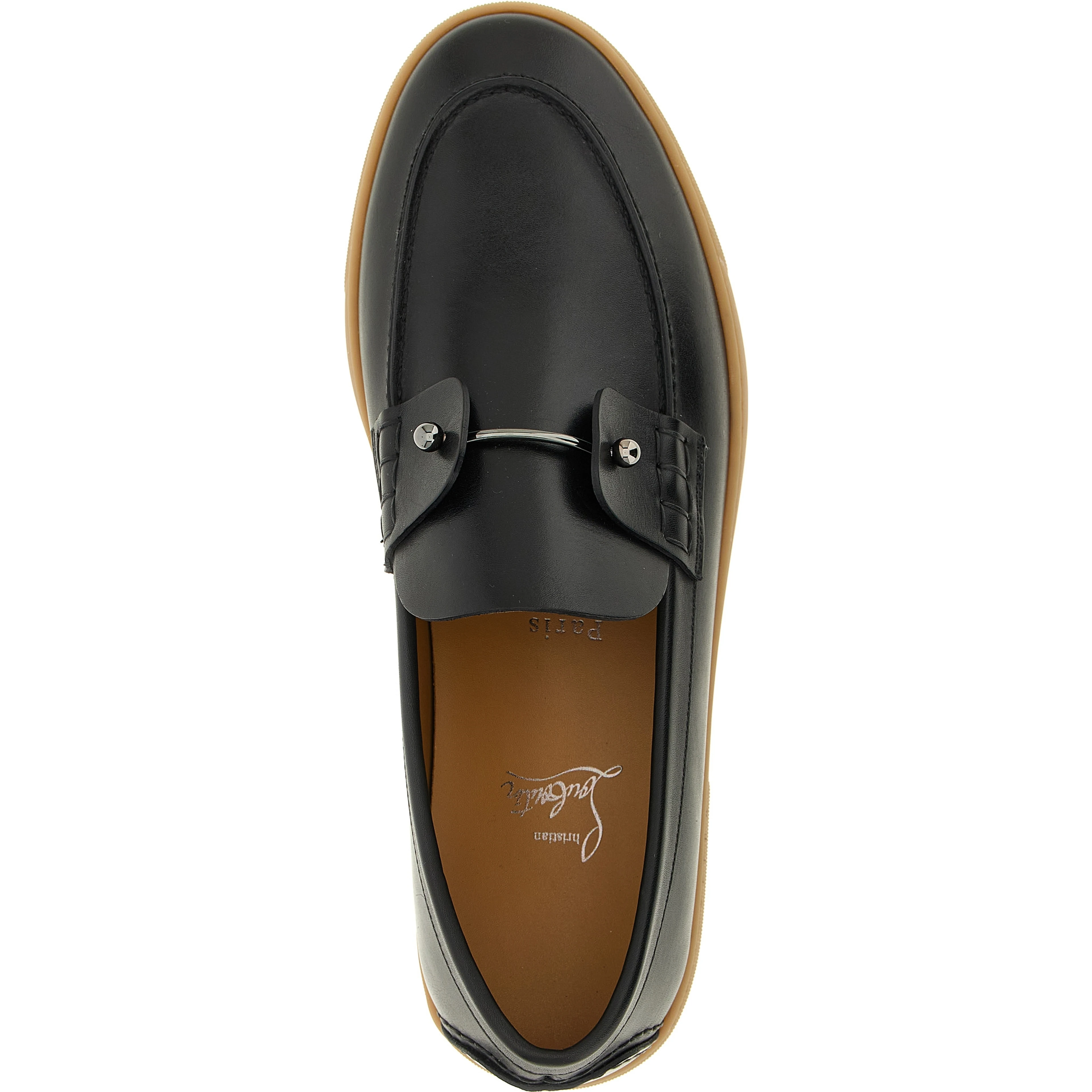 Black Calfskin Slip-On Loafers