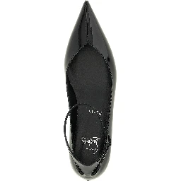 Black Calfskin Ballet Flats