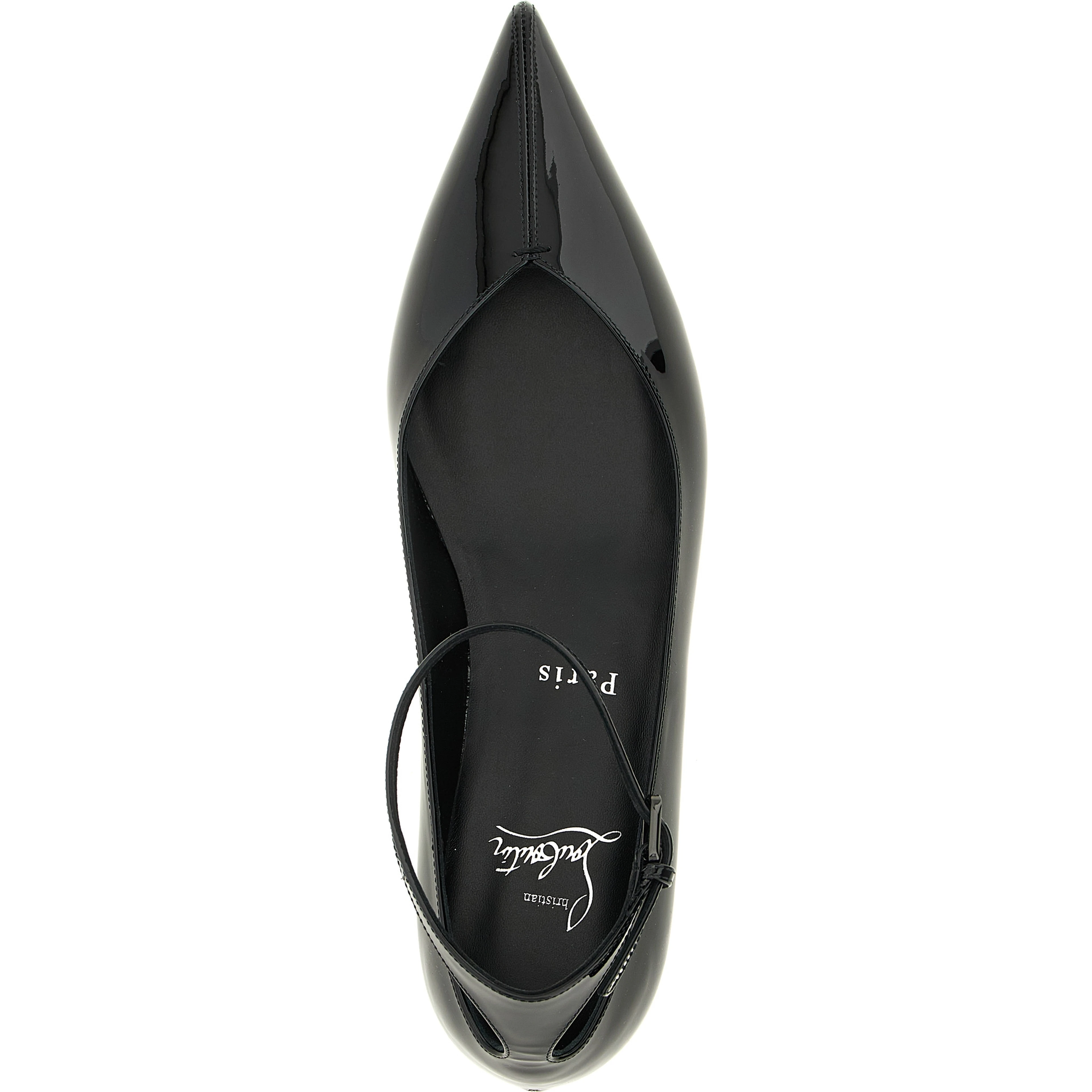 Black Calfskin Ballet Flats