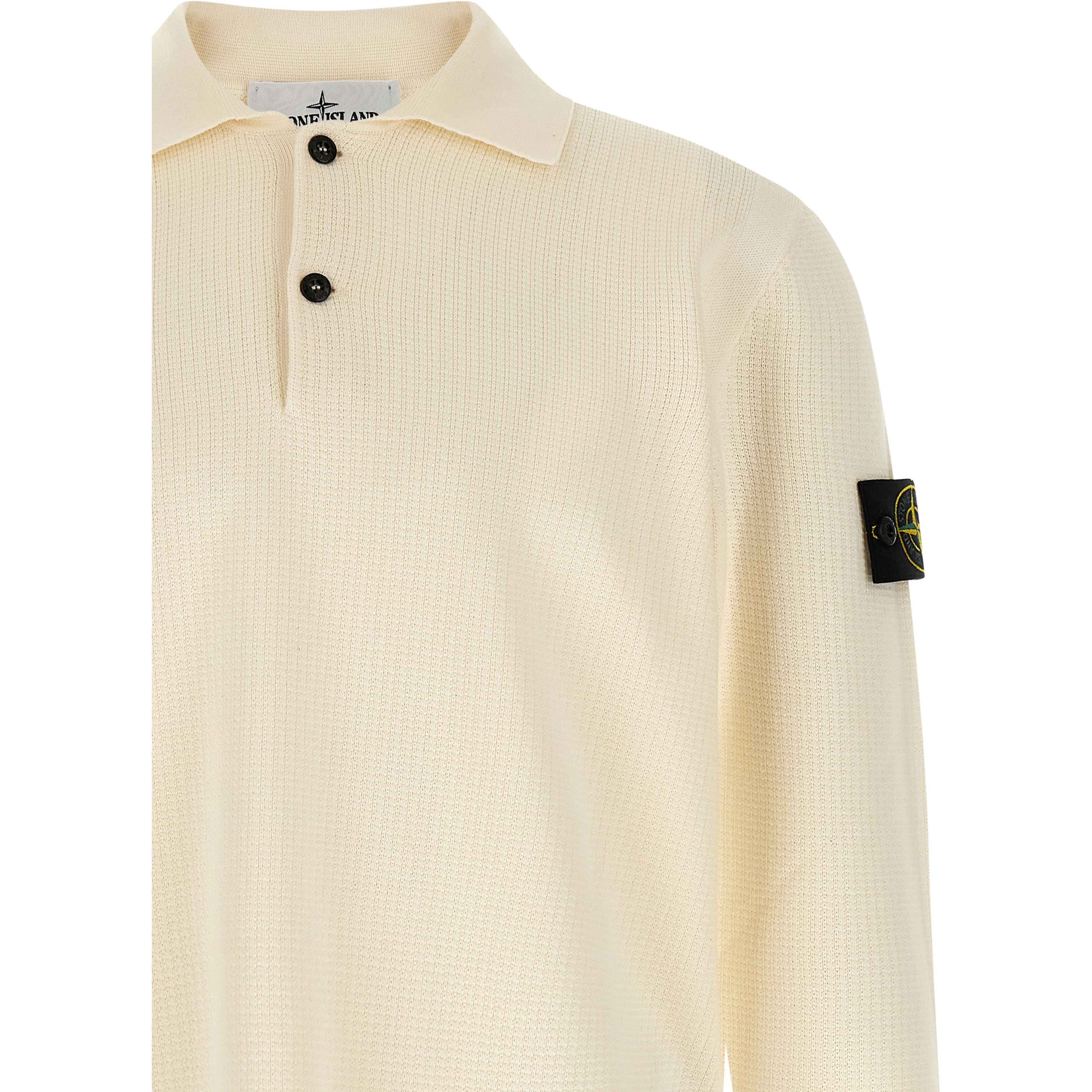 Beige Cotton Polo Shirt