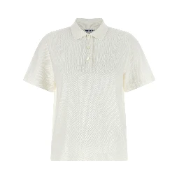 White Cotton Polo Shirt