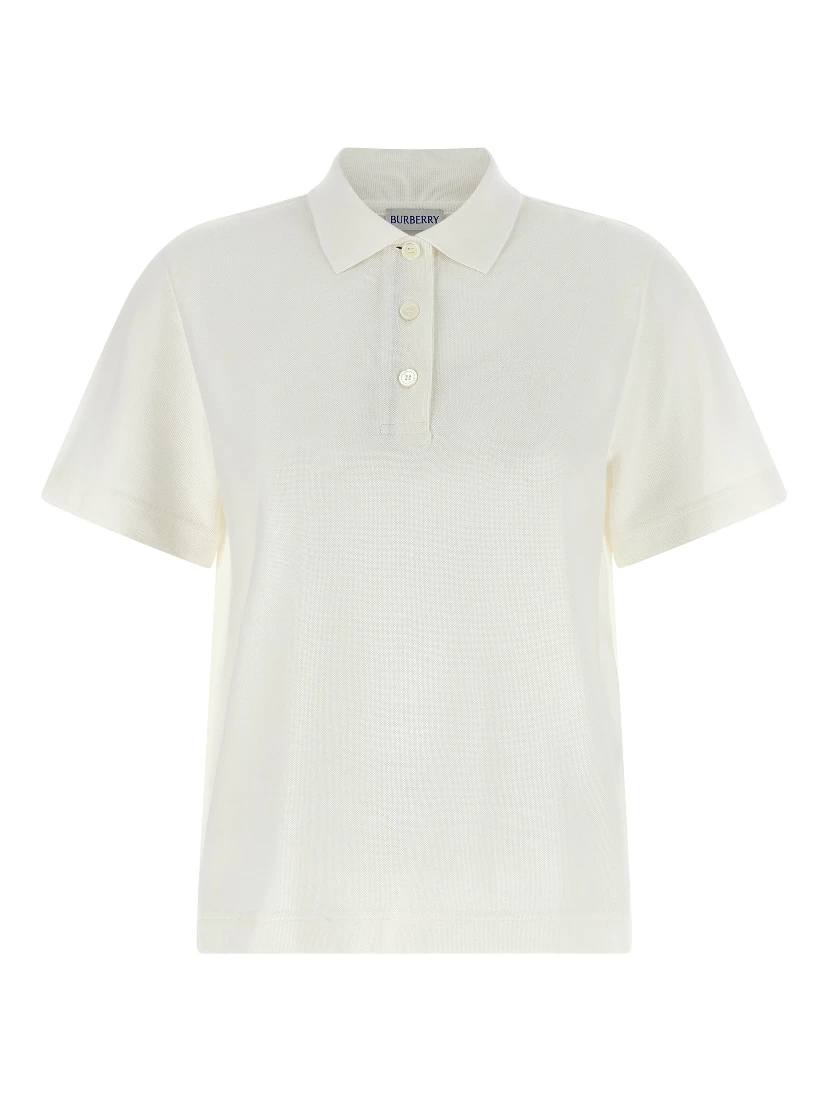 White Cotton Polo Shirt