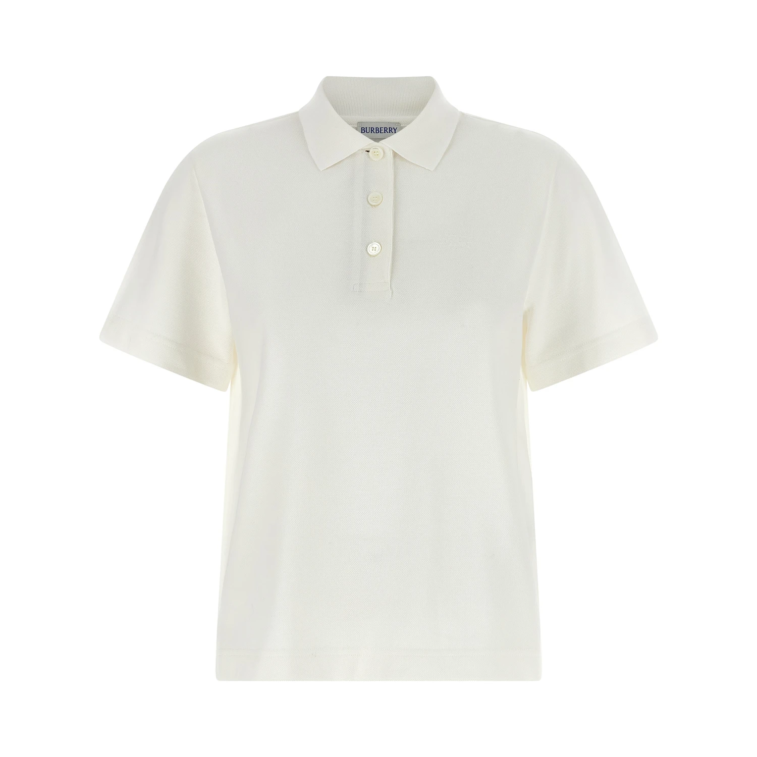 White Cotton Polo Shirt