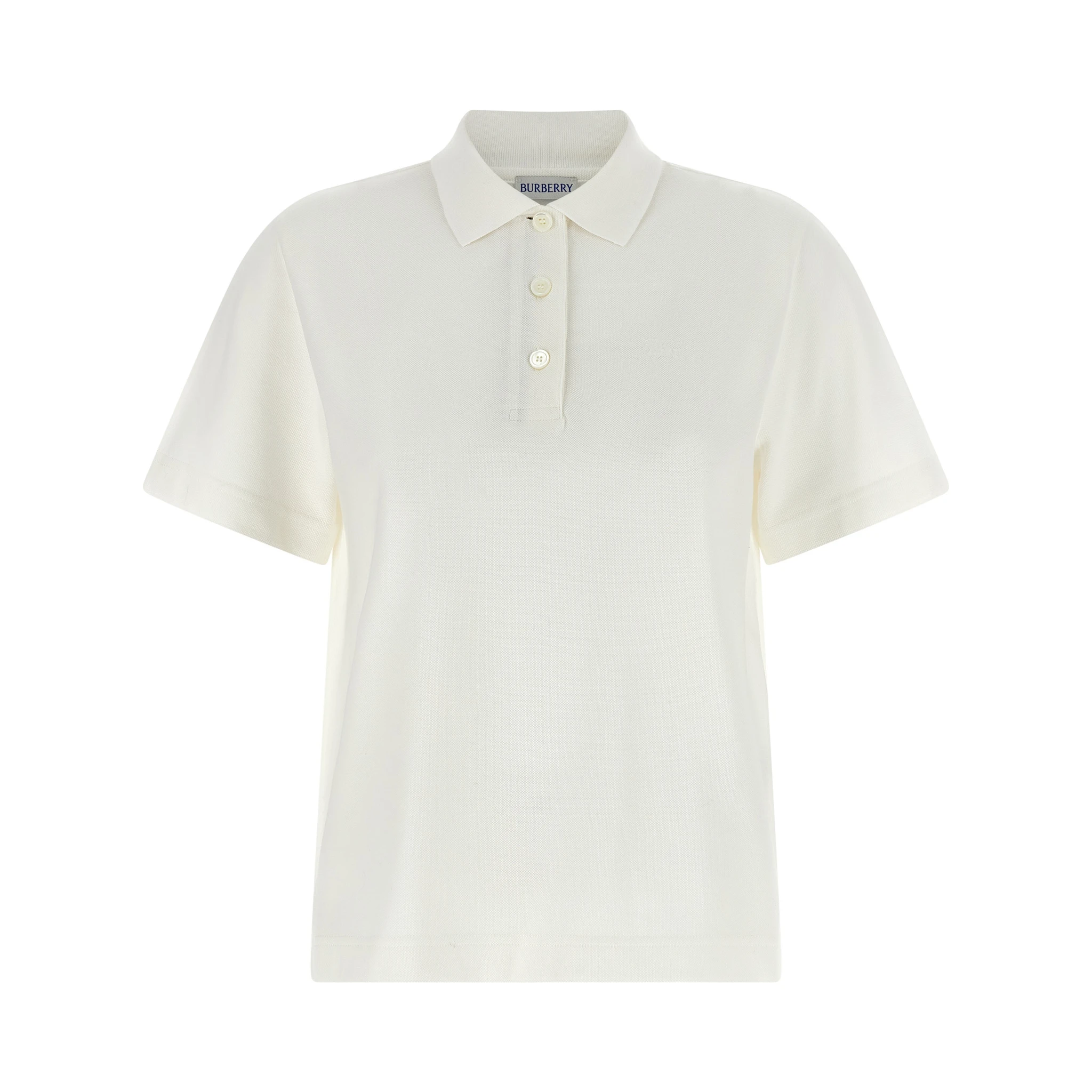 White Cotton Polo Shirt