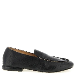 Black Calfskin Slip-On Loafers