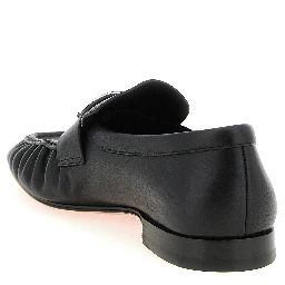 Black Calfskin Slip-On Loafers