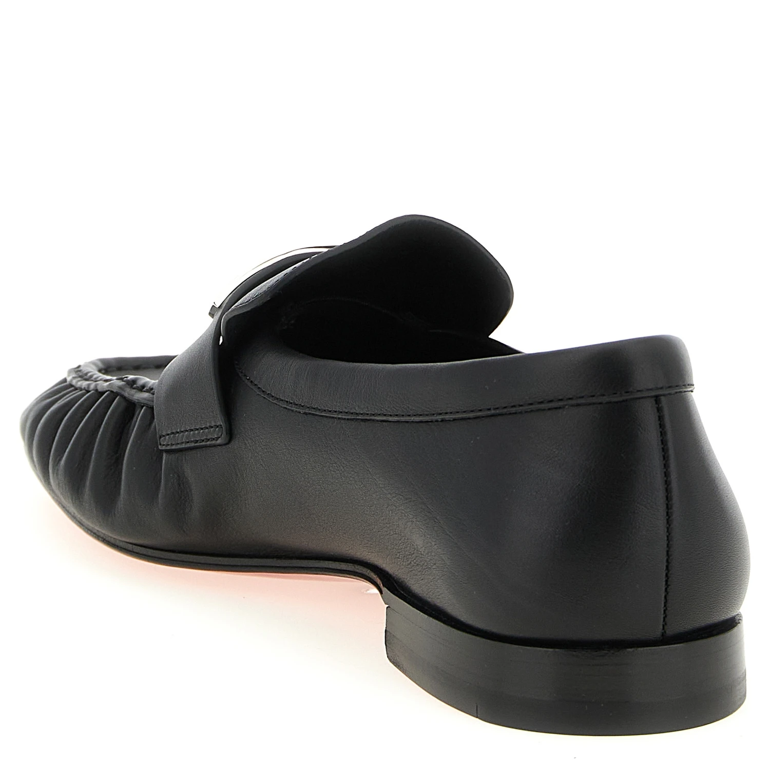 Black Calfskin Slip-On Loafers