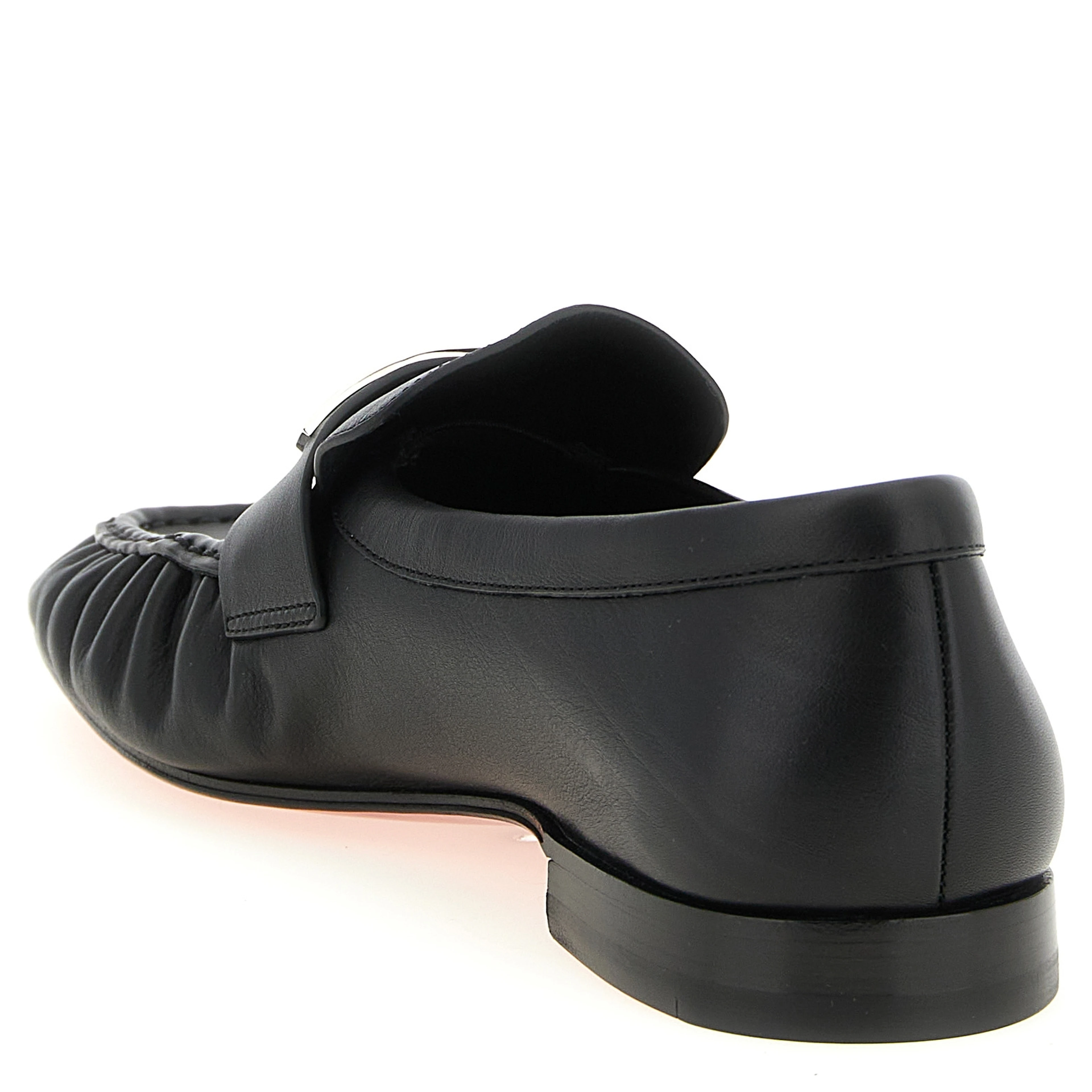 Black Calfskin Slip-On Loafers
