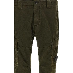 Bicolor Cotton Cargo Pants