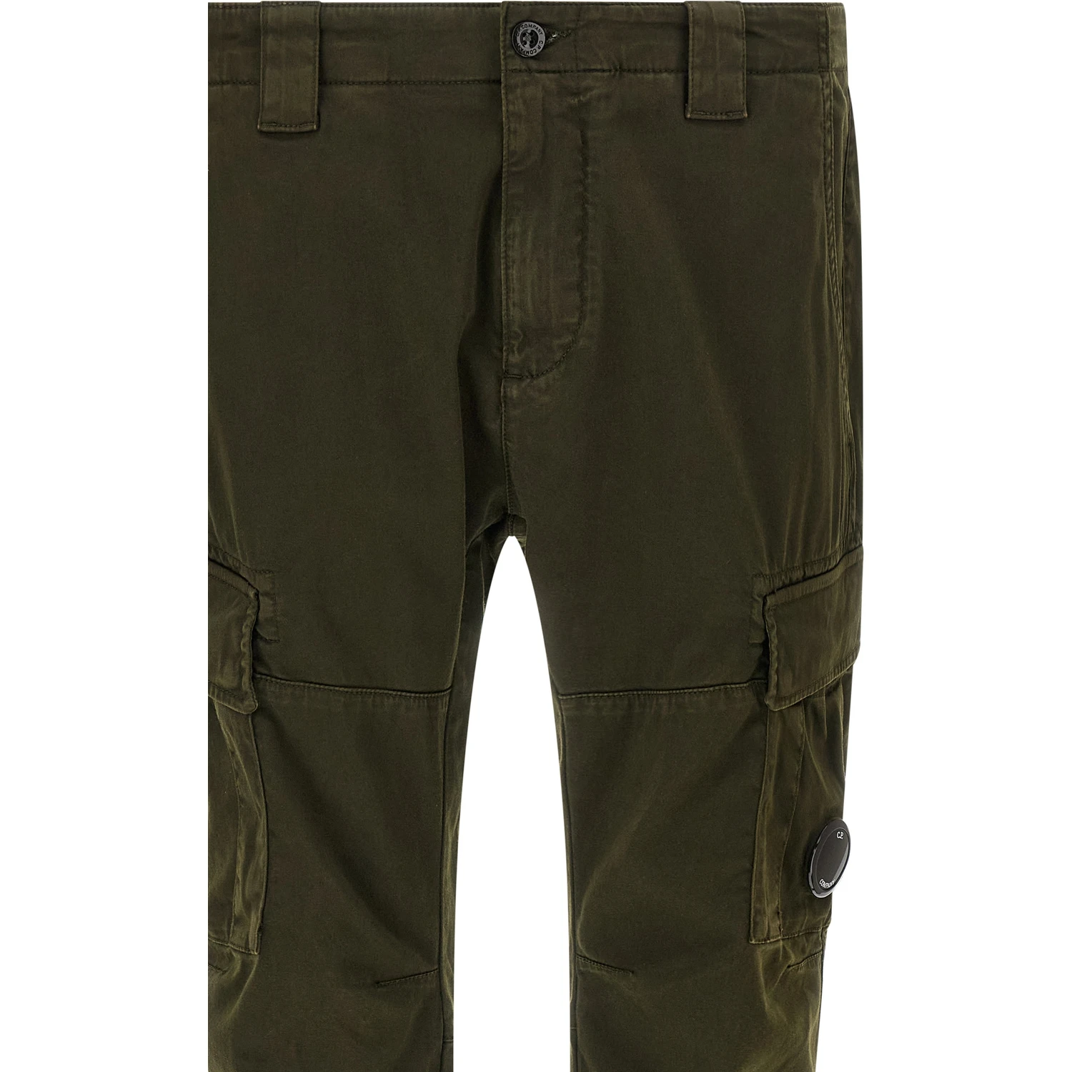 Bicolor Cotton Cargo Pants