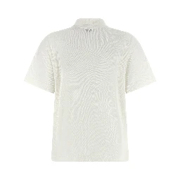 White Cotton Polo Shirt