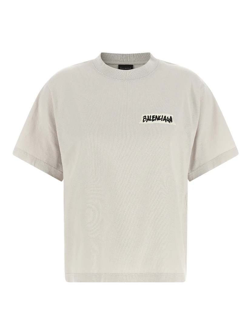 Gray Cotton T-Shirt