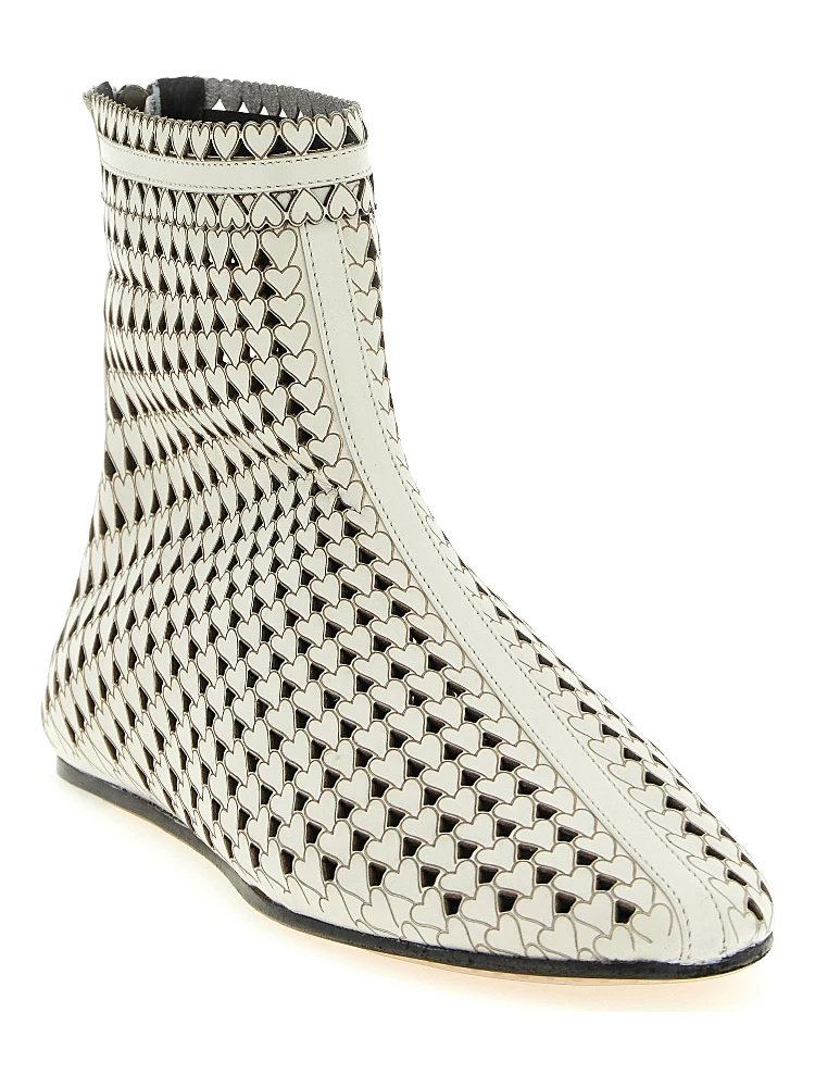 Beige Calfskin Ankle Boots alternative