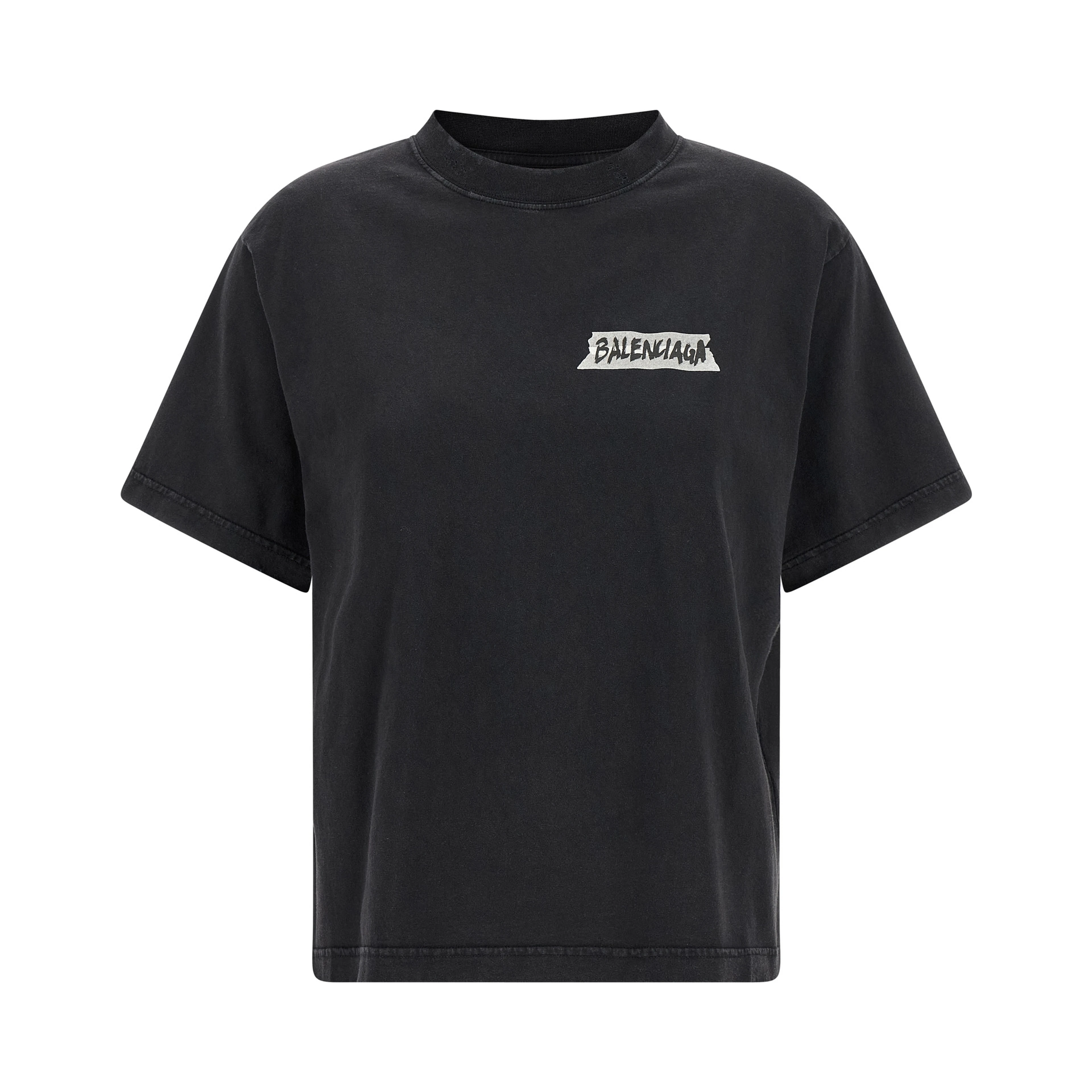 Black Cotton T-Shirt