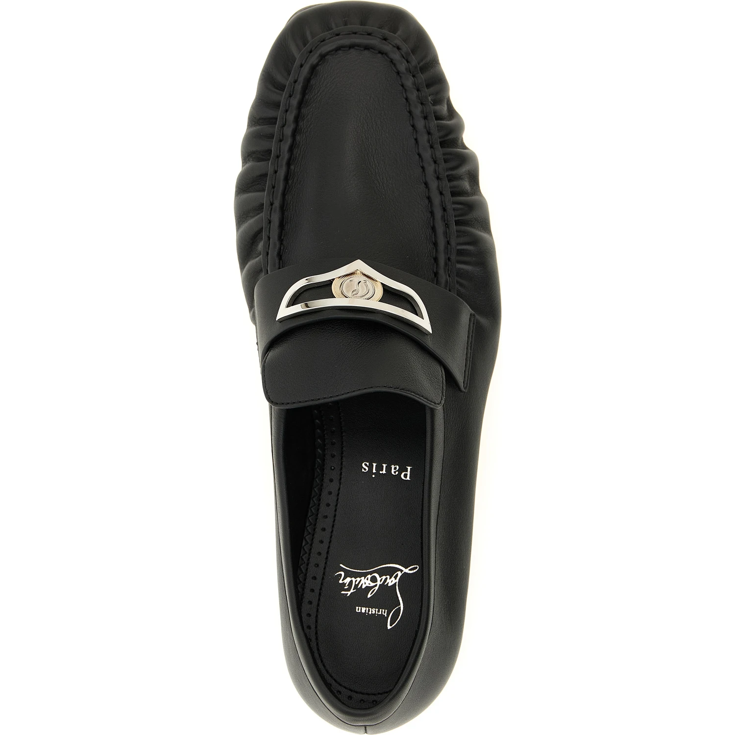 Black Calfskin Slip-On Loafers