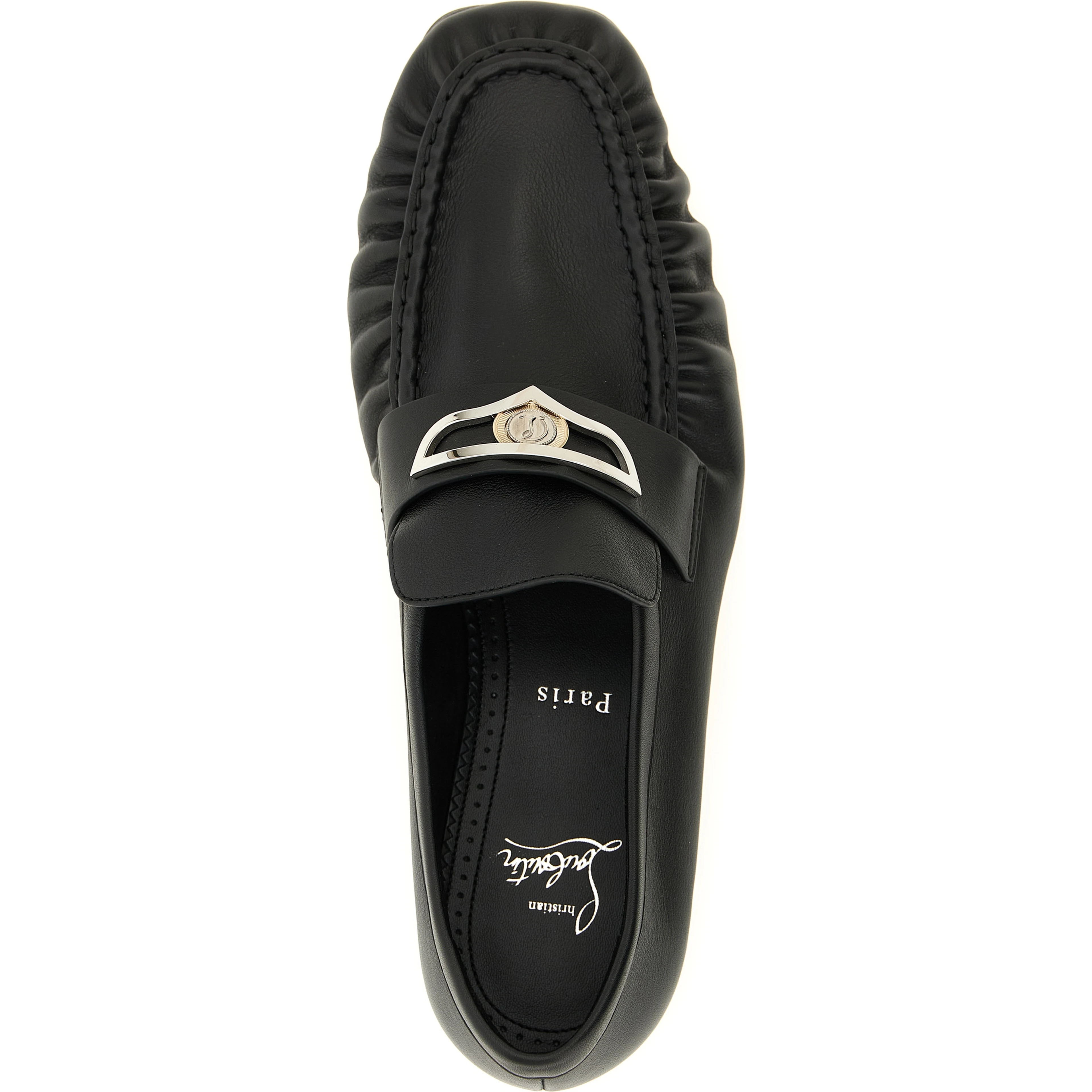 Black Calfskin Slip-On Loafers