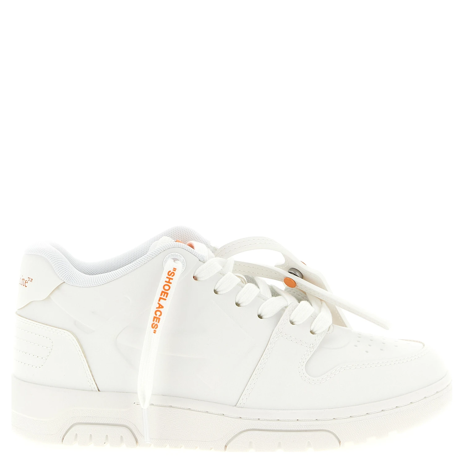 Orange Plastic Athletic Sneakers