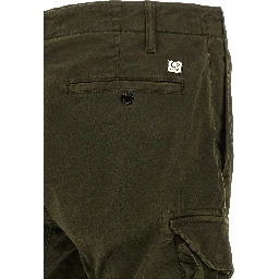 Bicolor Cotton Cargo Pants