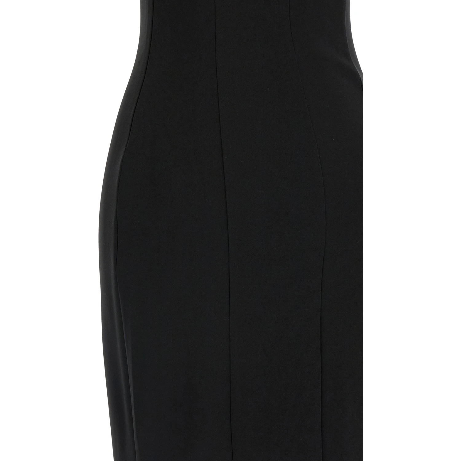 Black Viscose Long Dress