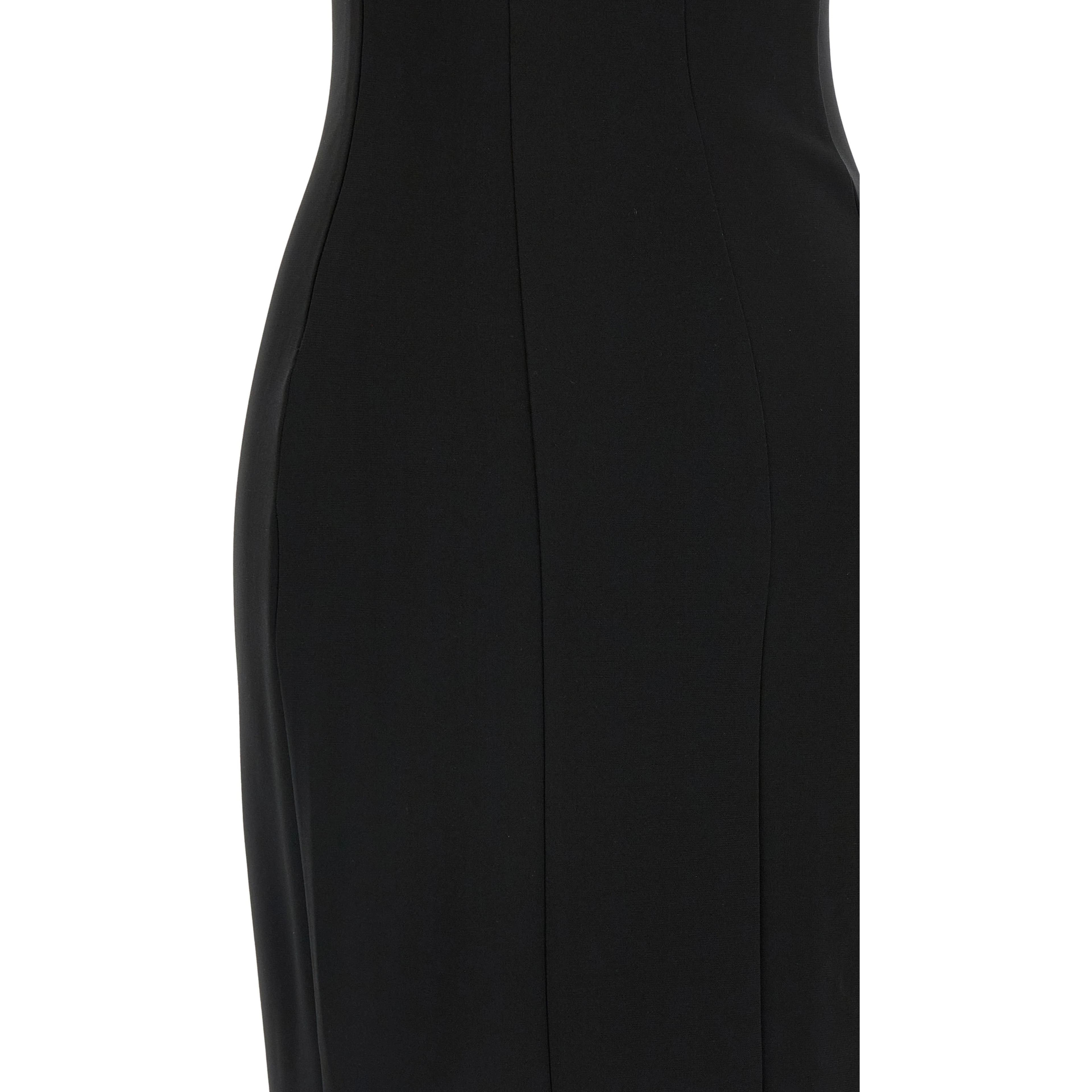 Black Viscose Long Dress