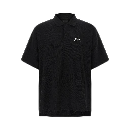 Black Cotton Polo Shirt