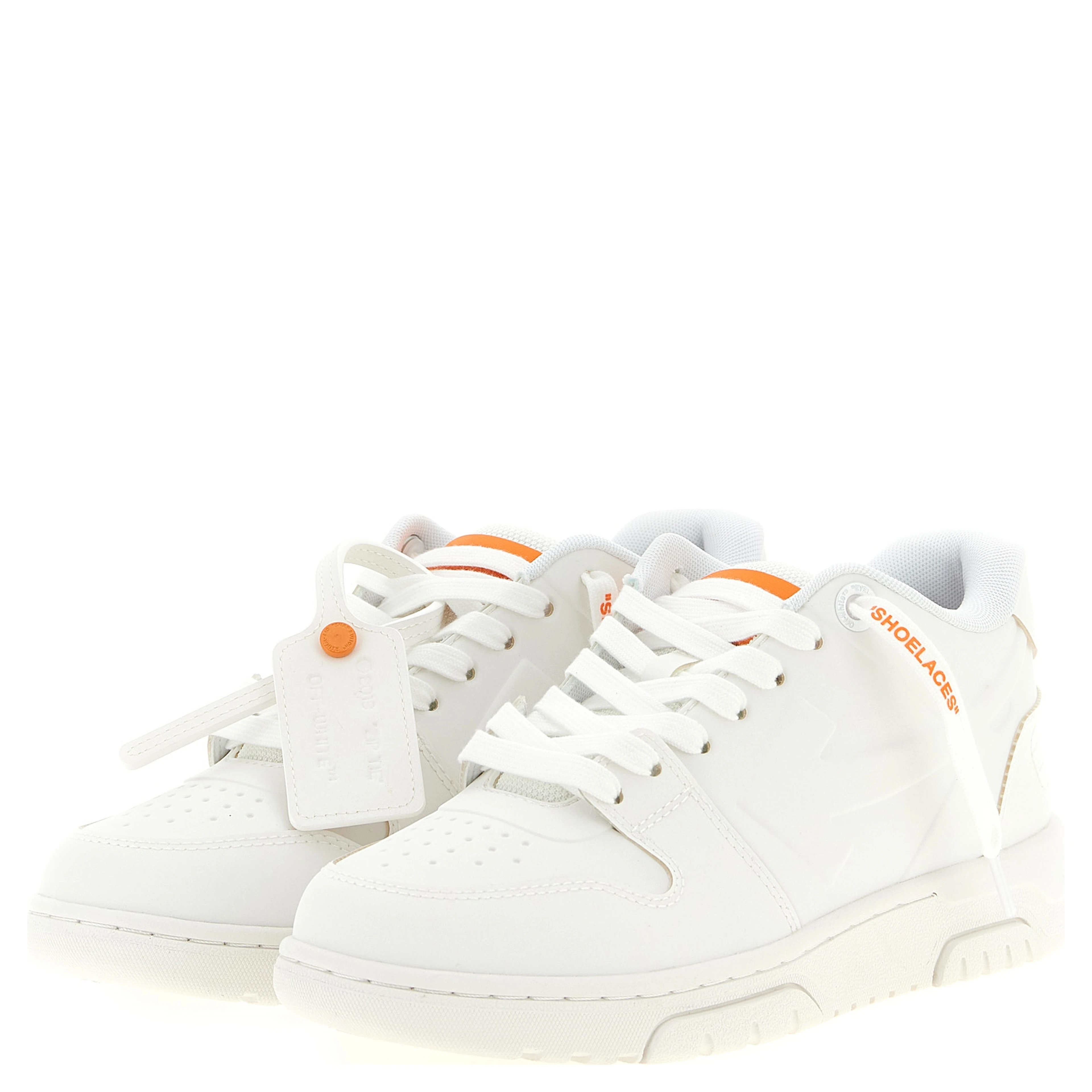 Orange Plastic Athletic Sneakers