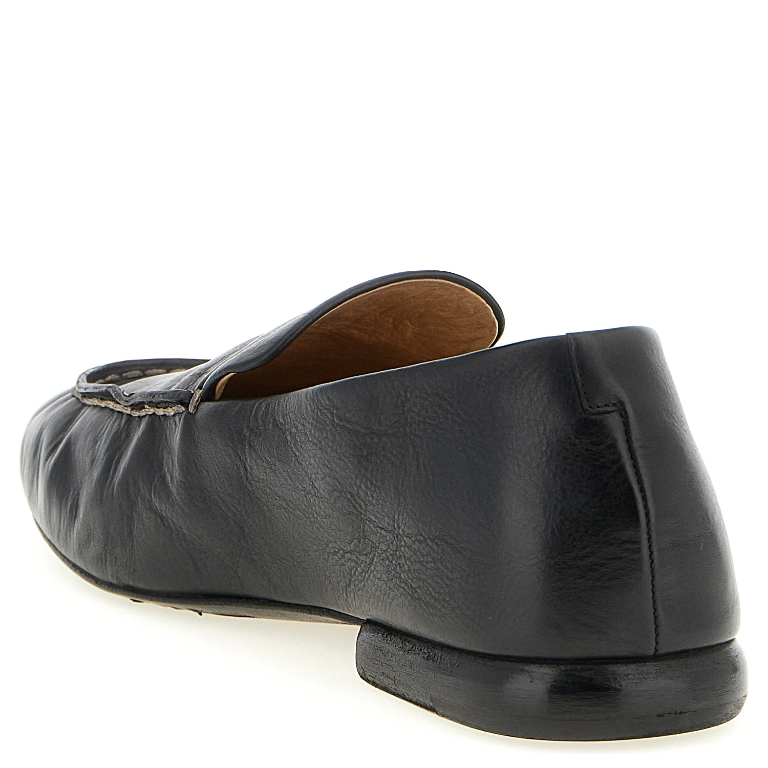 Black Calfskin Slip-On Loafers