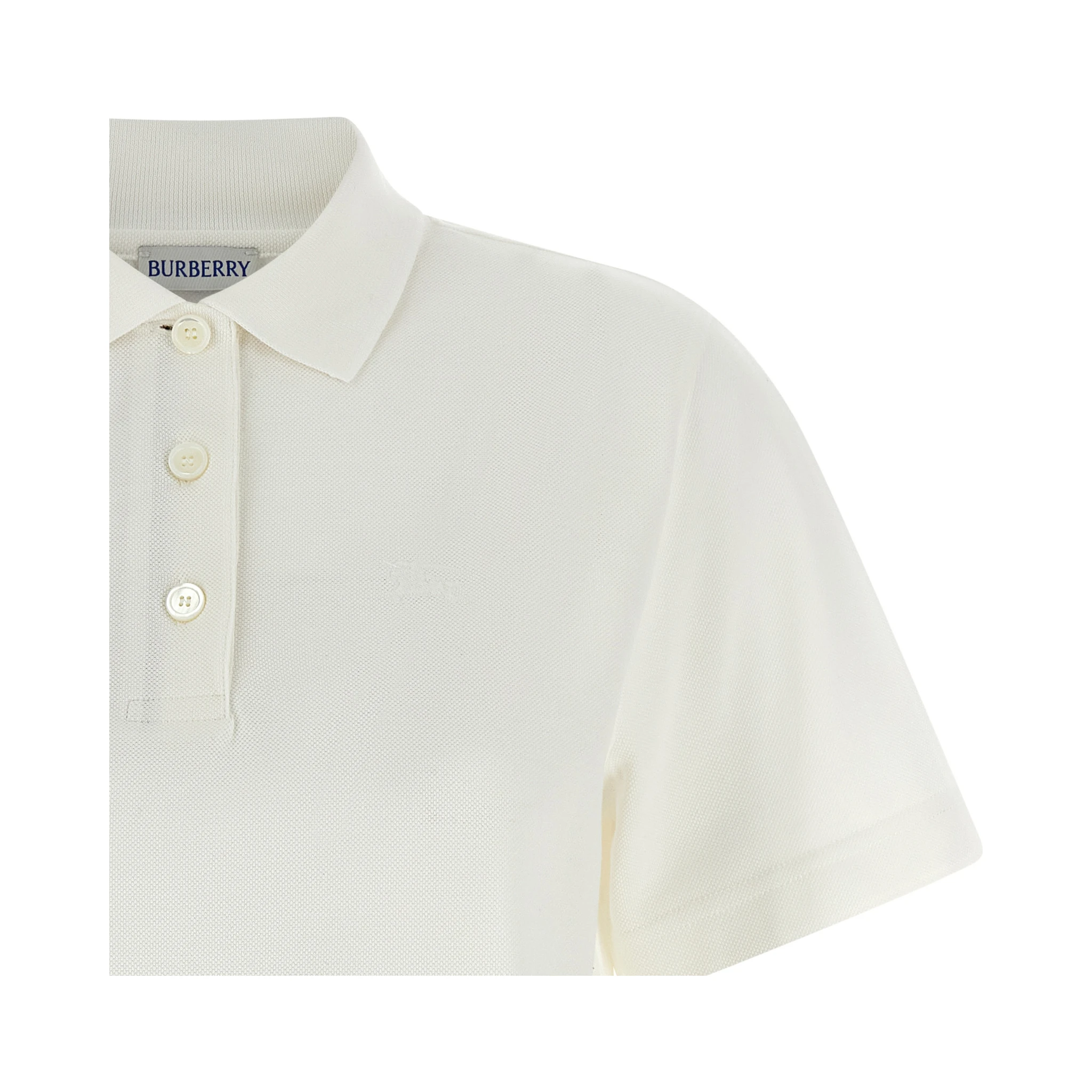 White Cotton Polo Shirt