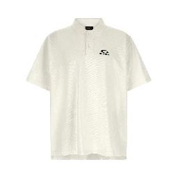 White Cotton Polo Shirt