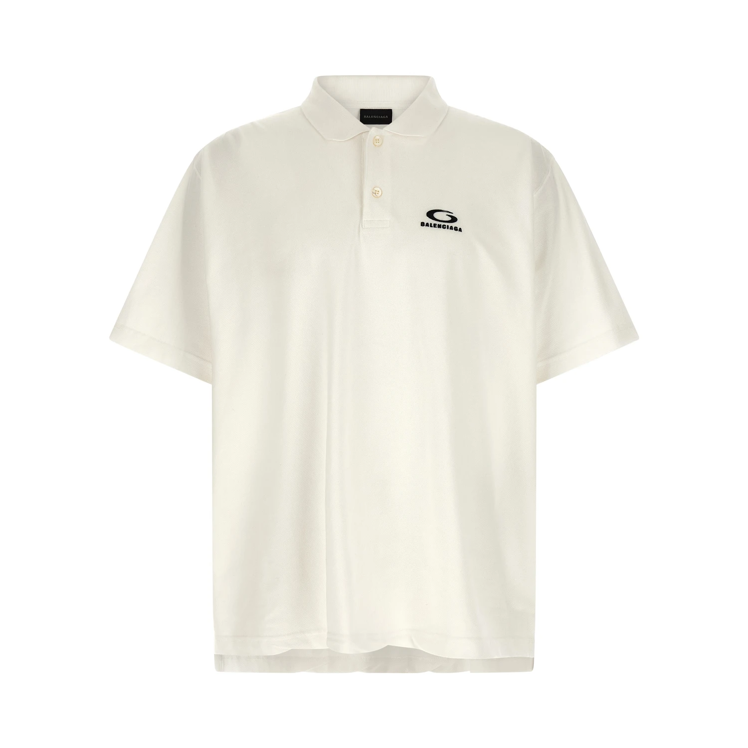 White Cotton Polo Shirt