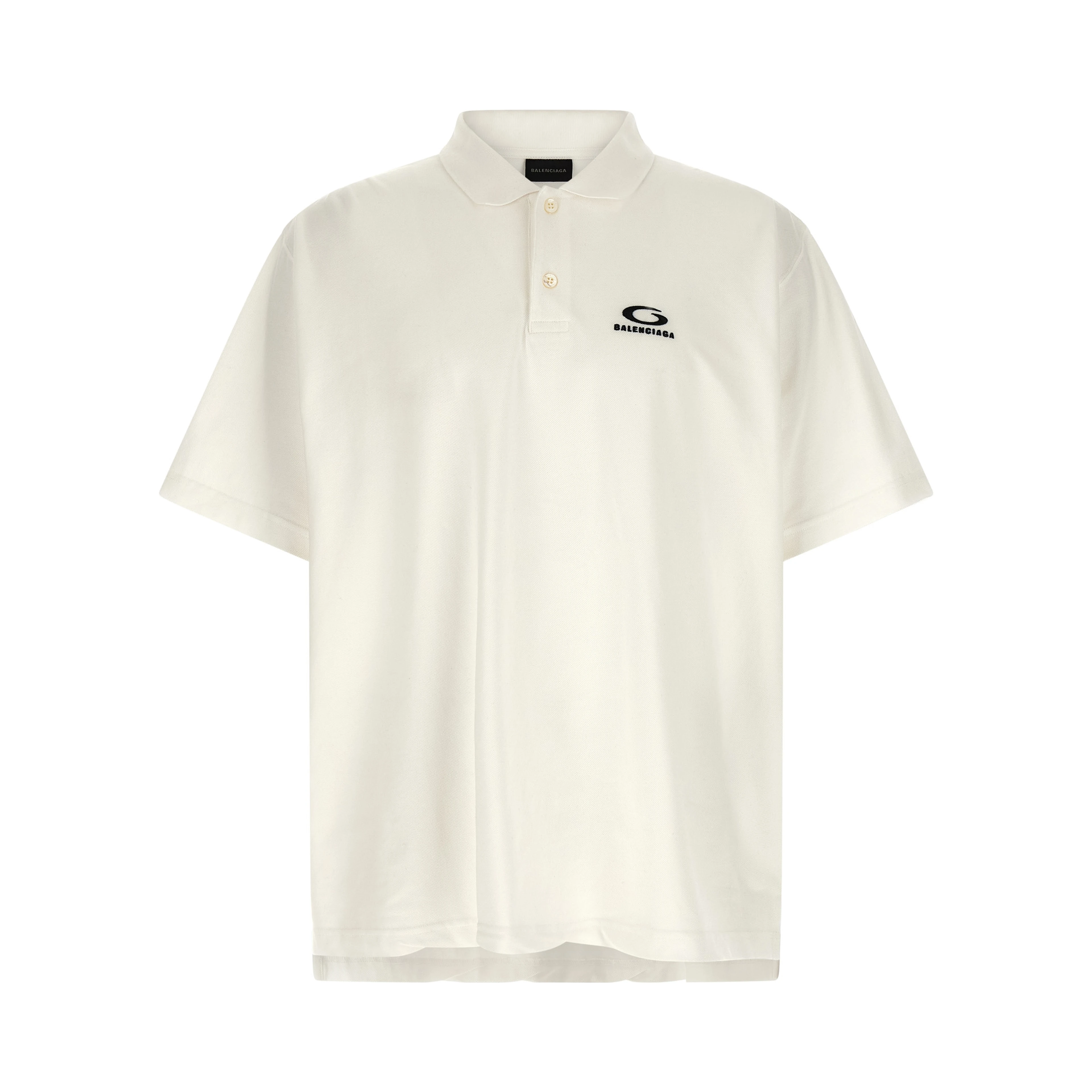 White Cotton Polo Shirt