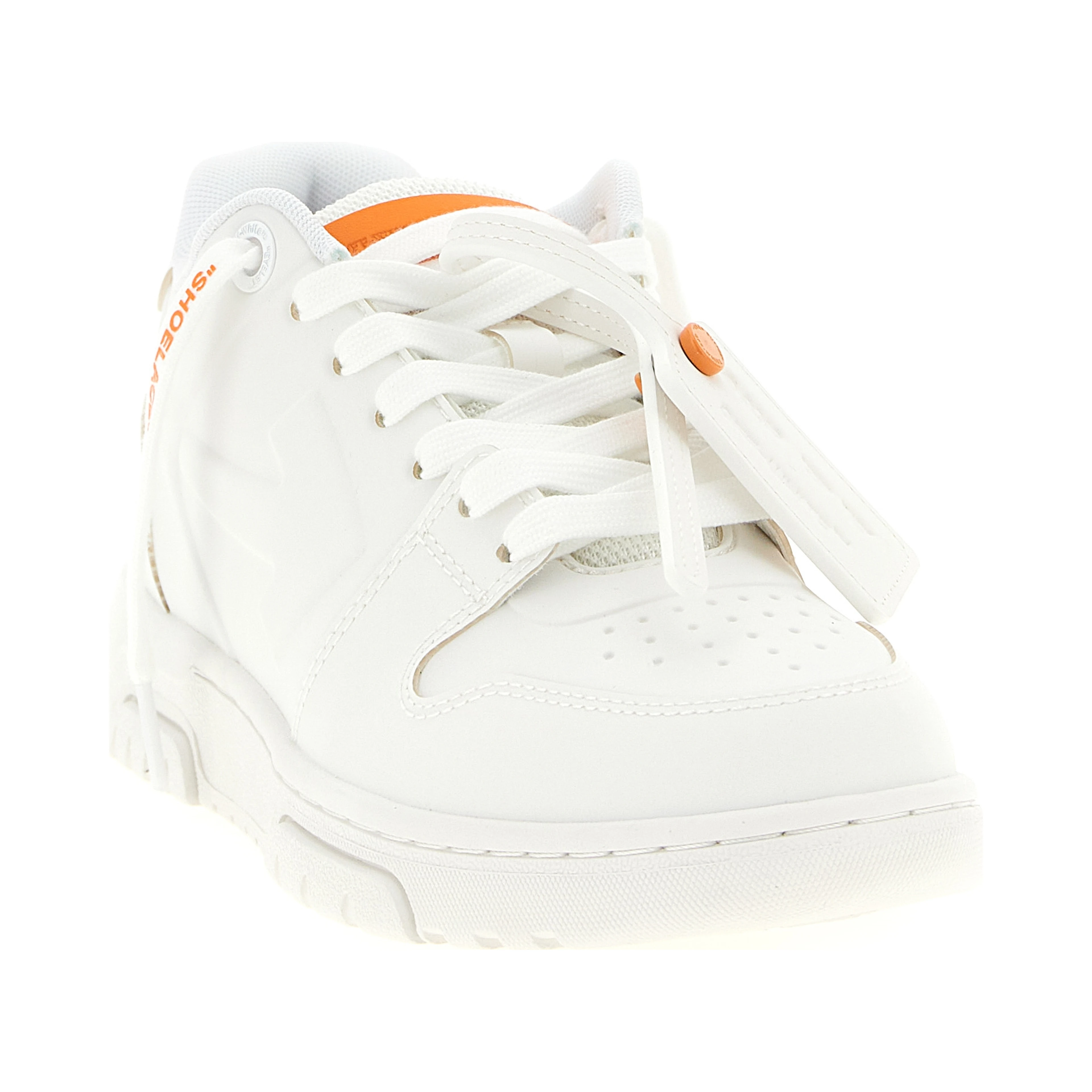 Orange Plastic Athletic Sneakers