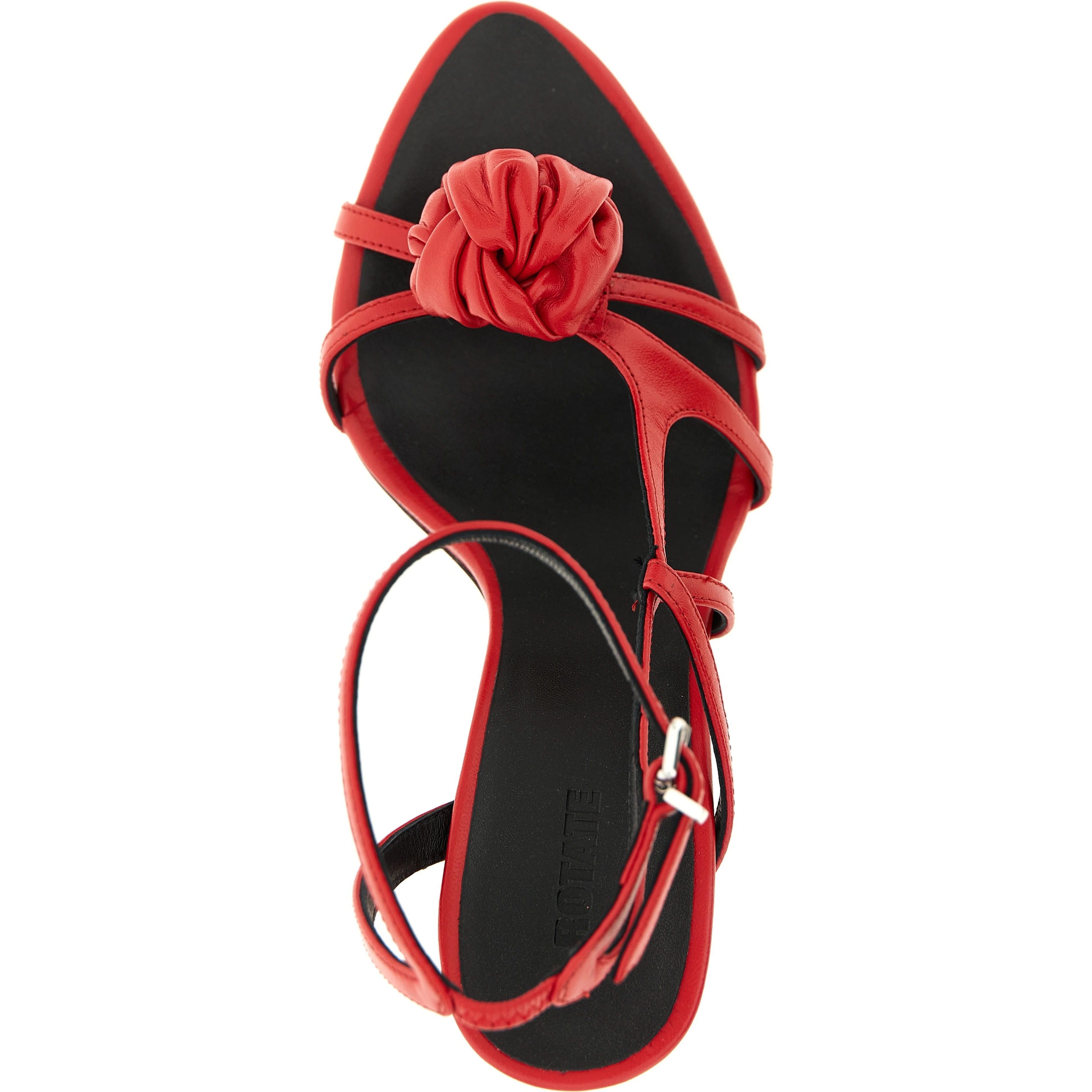 Multicolor Calfskin Stiletto Heel Sandals