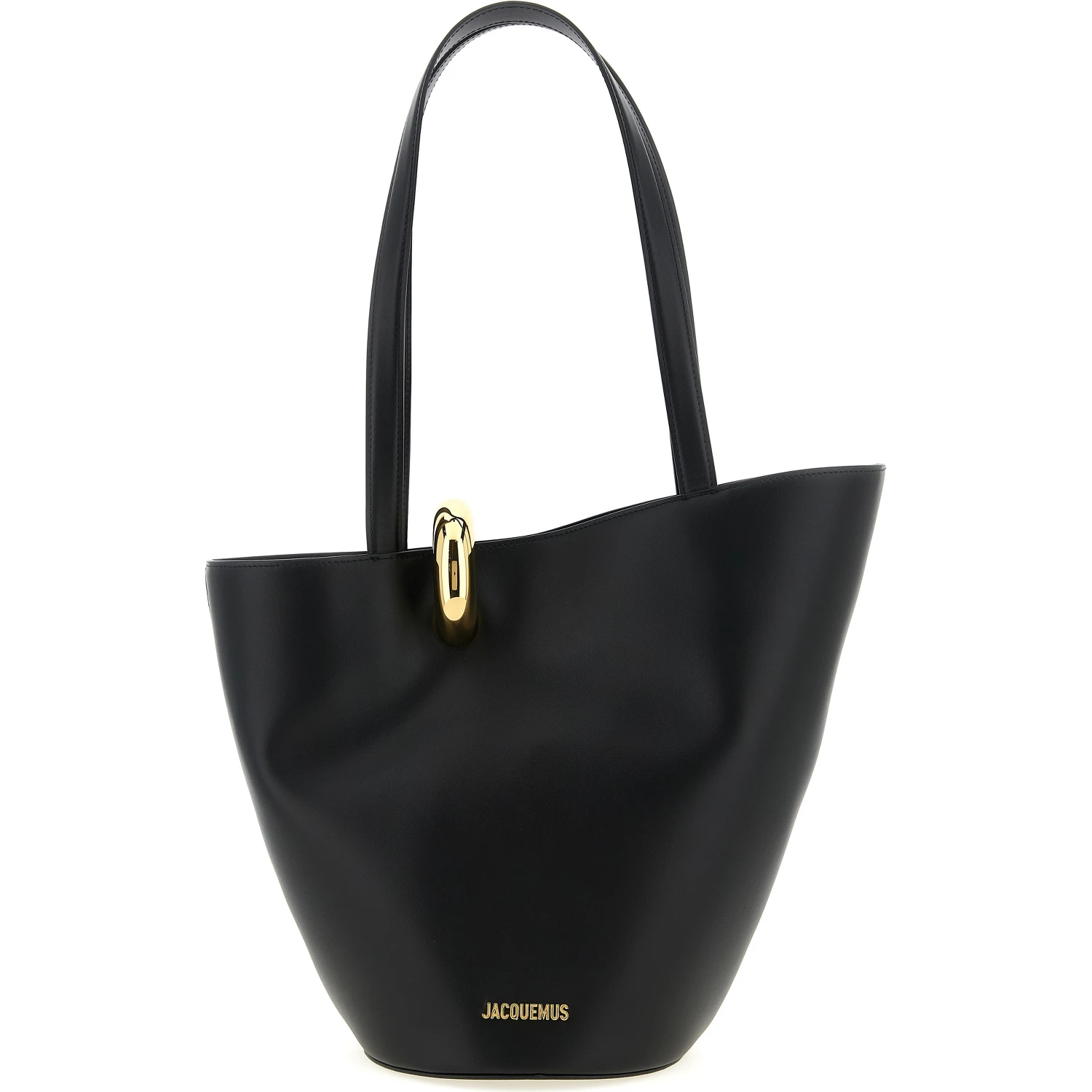 Black Cowhide Shoulder Bag
