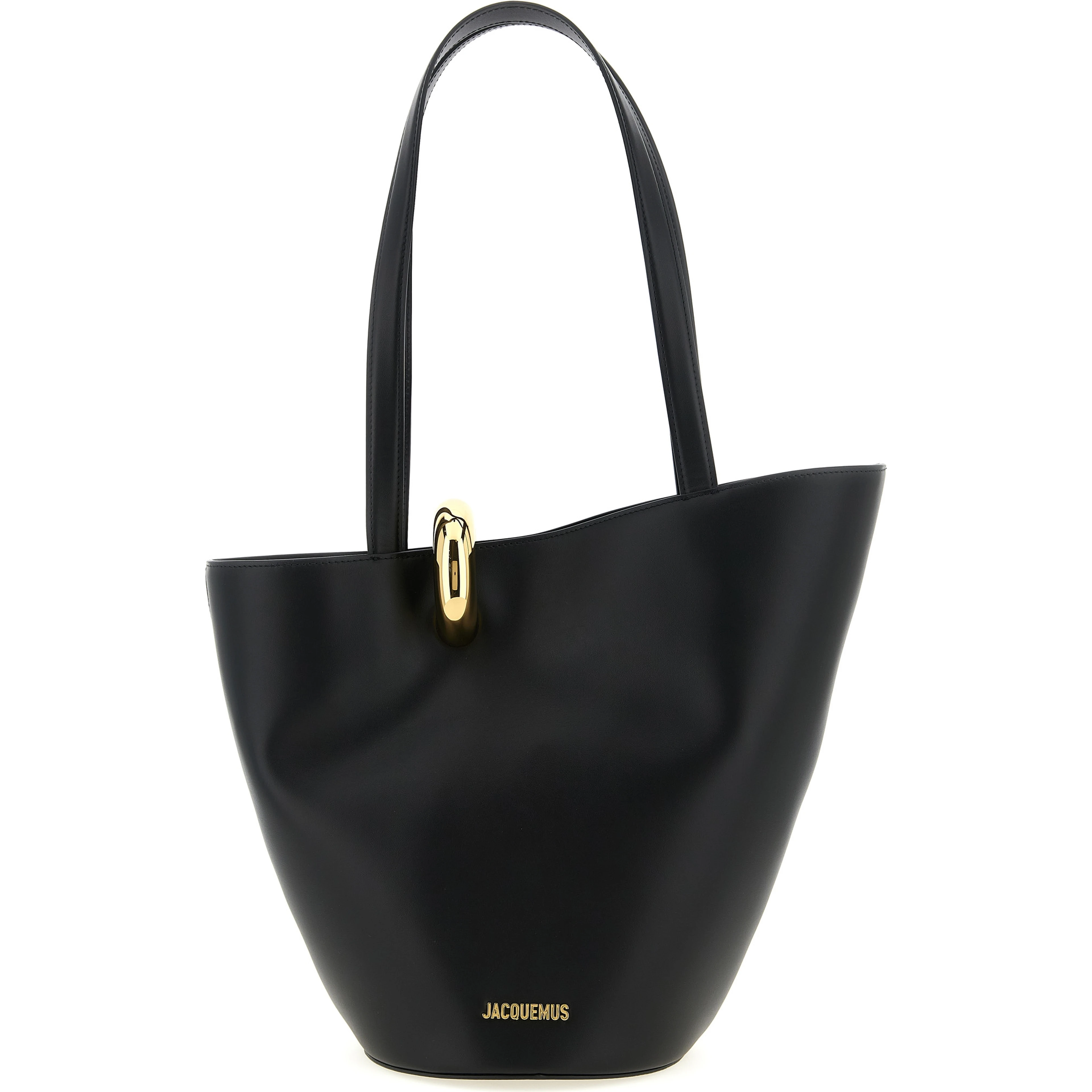 Black Cowhide Shoulder Bag