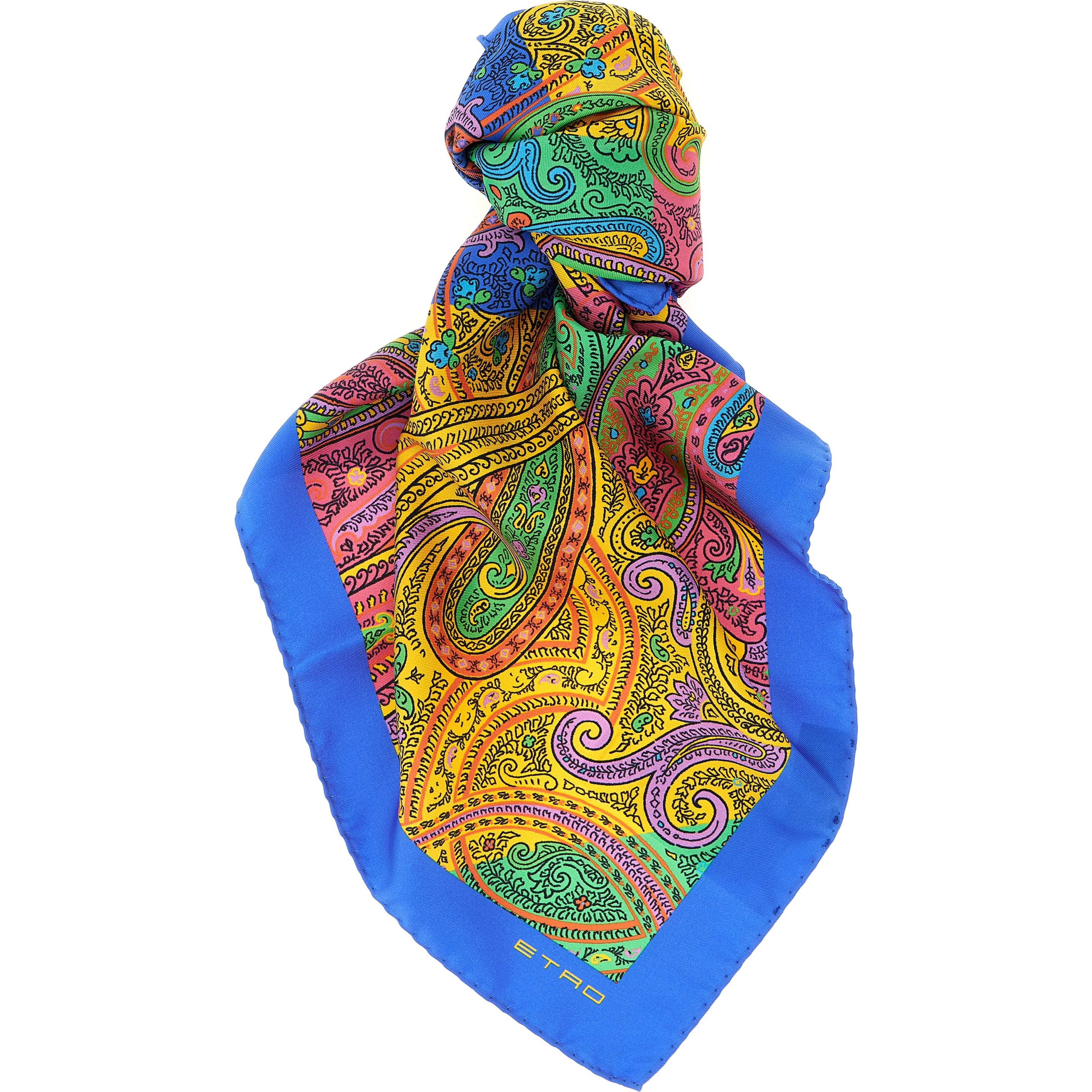 Multicolor Silk Scarf
