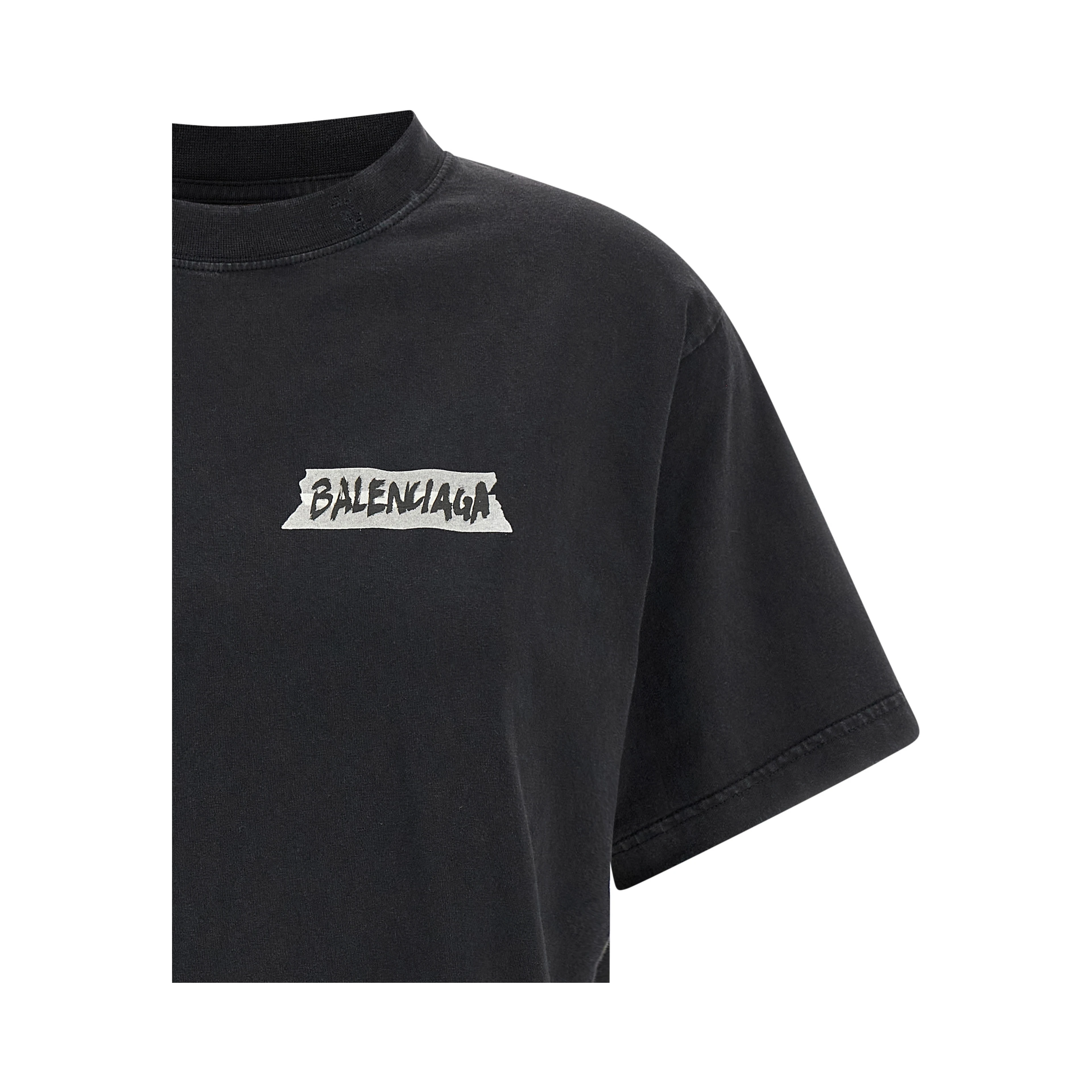 Black Cotton T-Shirt