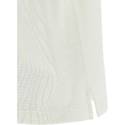 White Cotton Polo Shirt