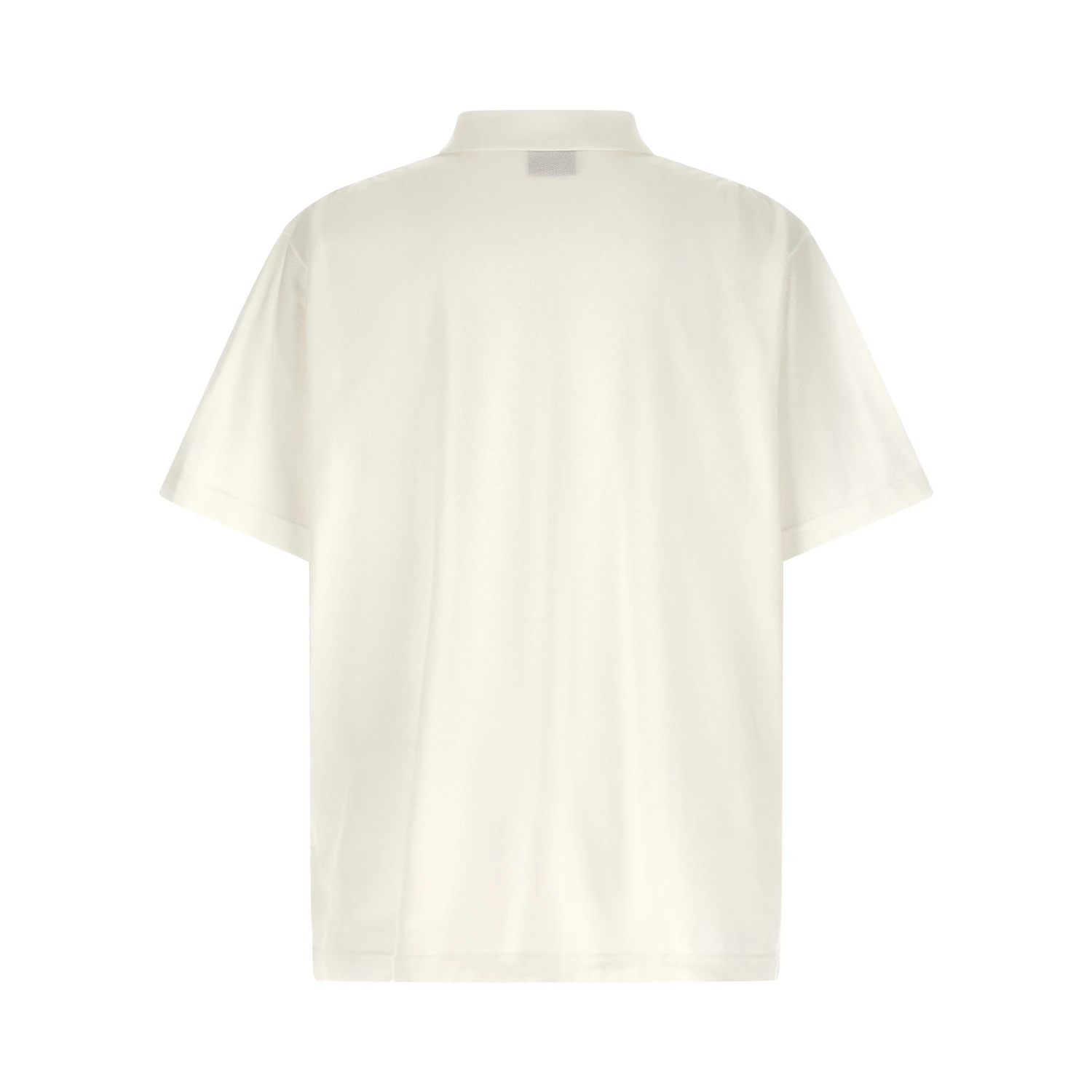 White Cotton Polo Shirt