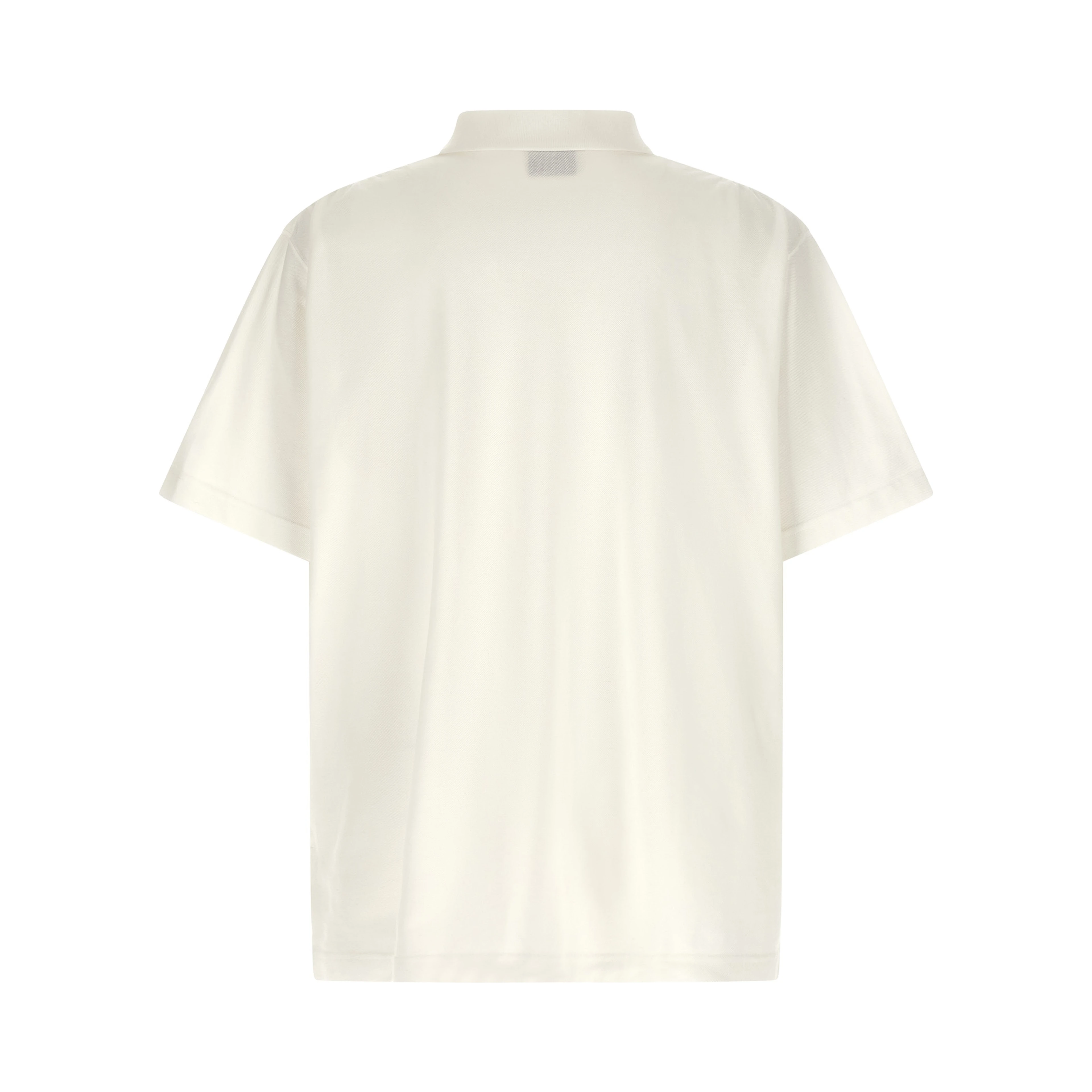 White Cotton Polo Shirt
