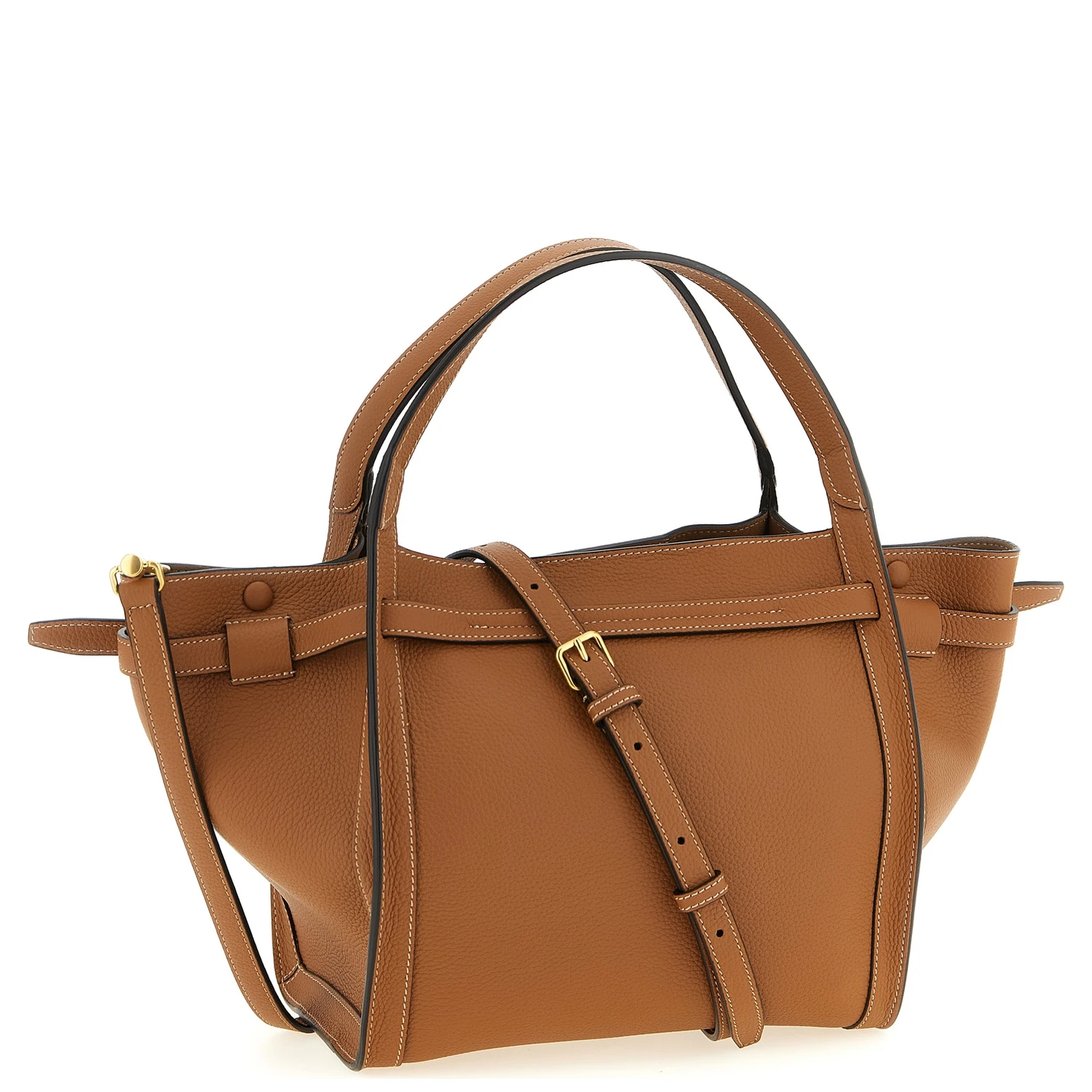 Brown Calfskin Tote Bag