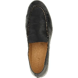 Black Calfskin Slip-On Loafers