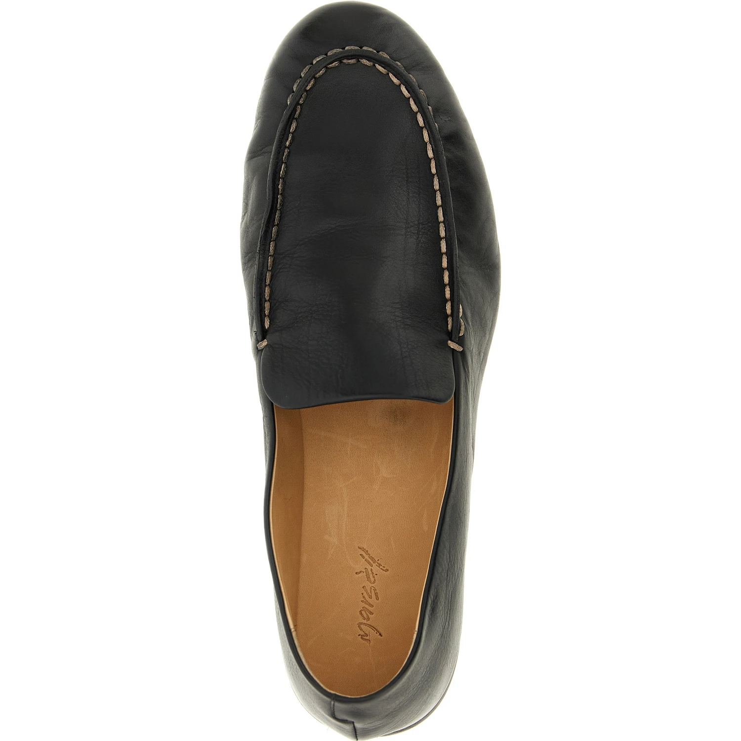 Black Calfskin Slip-On Loafers