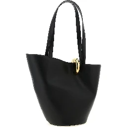 Black Cowhide Shoulder Bag