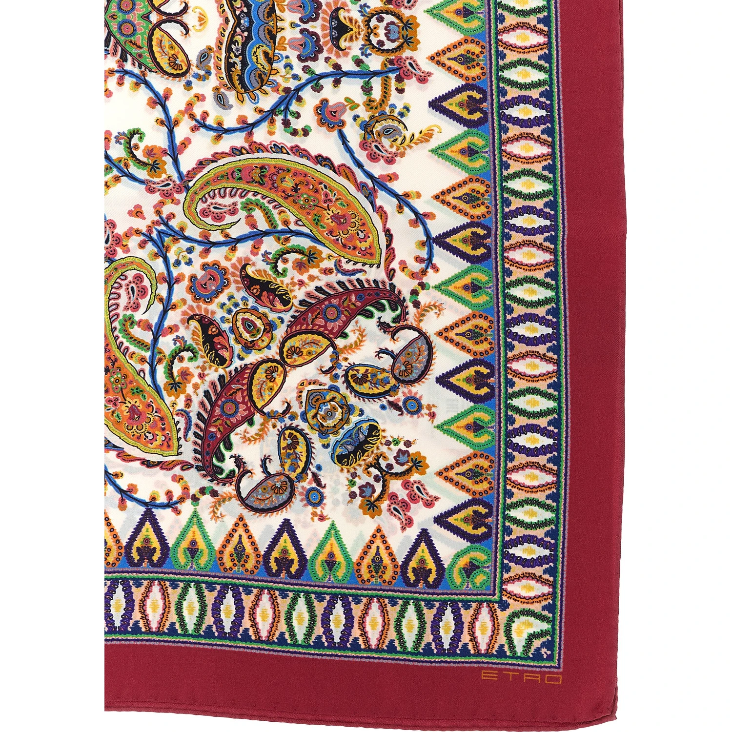 Multicolor Silk Foulard